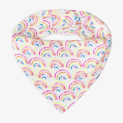 Pastel Rainbows Bandana Bib