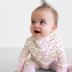 Pastel Rainbows Bandana Bib