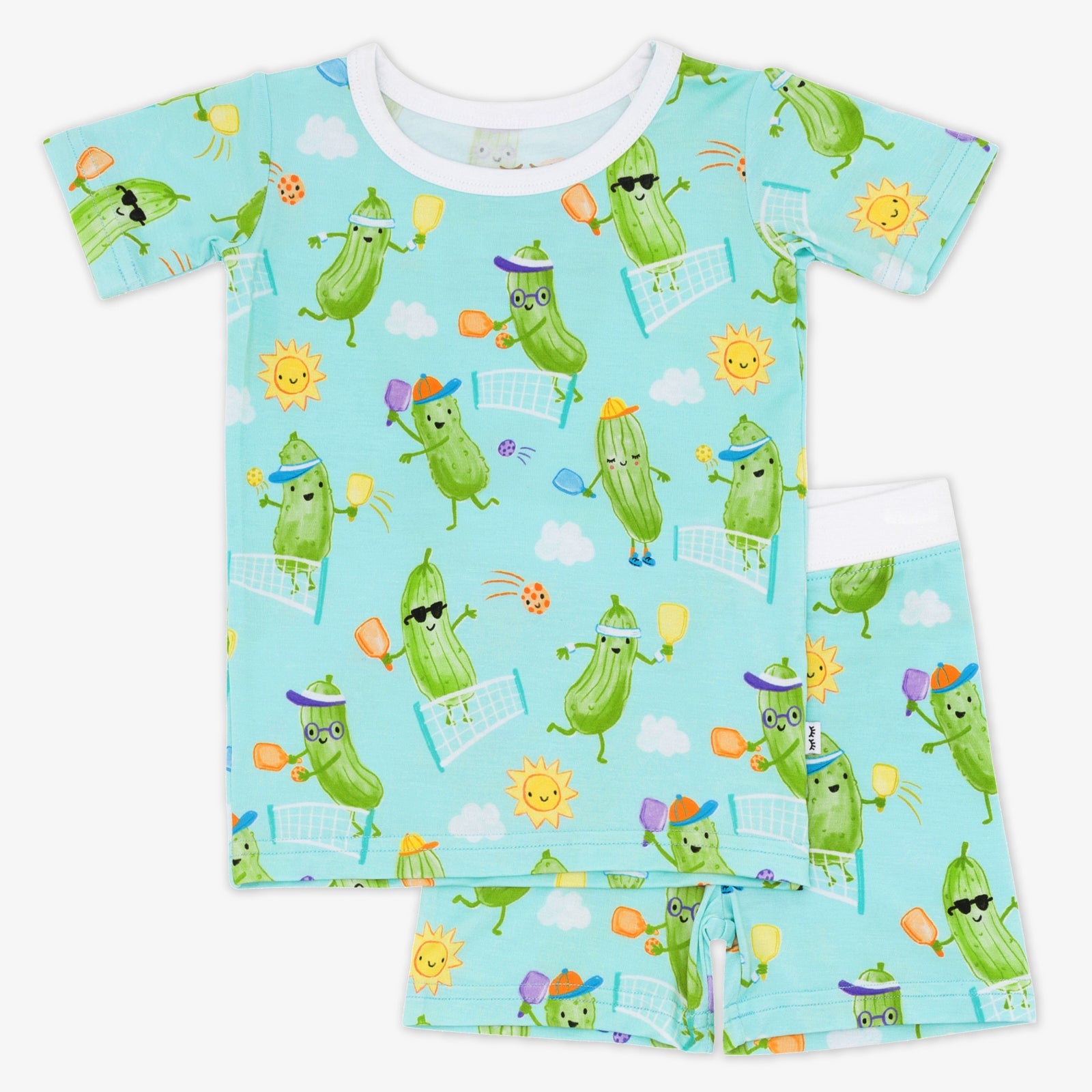 Pickle Power Two-Piece Short Sleeve & Shorts Pajama Set