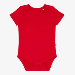 Candy Red Pocket Bodysuit
