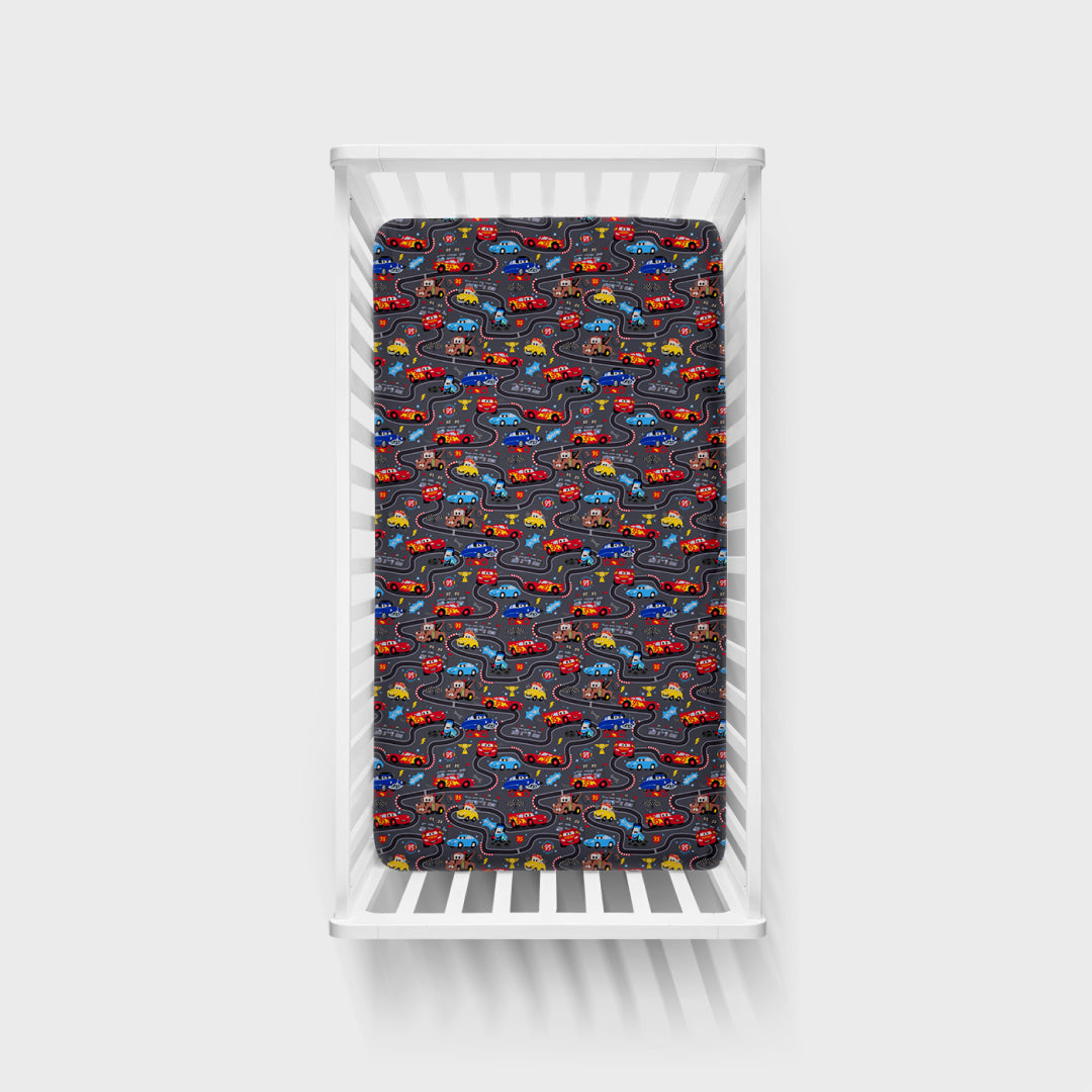 Disney & Pixar Piston Cup Fitted Crib Sheet
