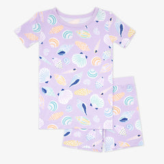 Sandy Treasures Two-Piece Short Sleeve & Shorts Pajama Set