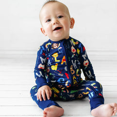 Navy Alphabet Friends Zippy